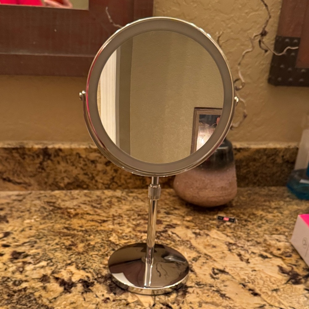 Silver Vanity Mirror